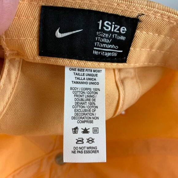 Nike Heritage86 Unisex Peach Relaxed Fit Strapback Adjustable Hat - Picture 5 of 5